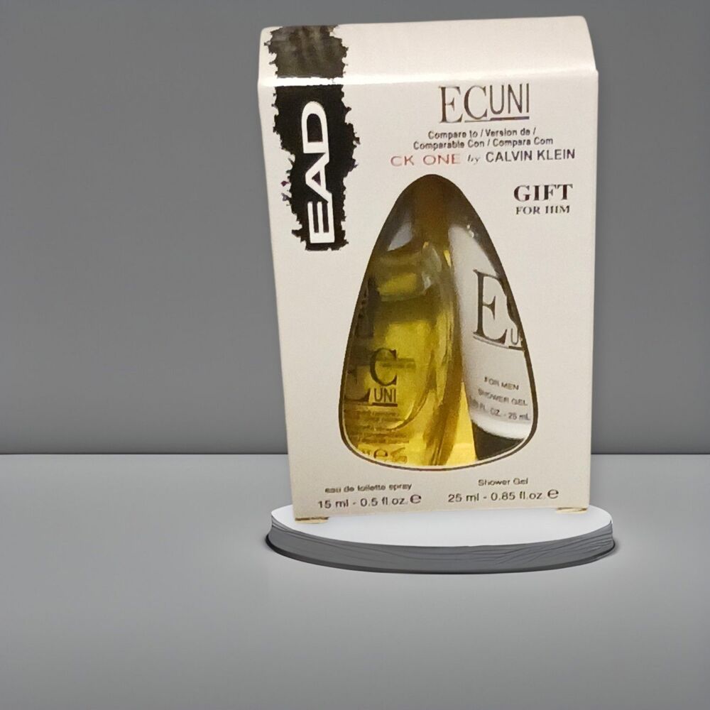 EAD Gift For Him Men Eau De Toilette Spray + Shower Gel ECUNI ~ Brand New